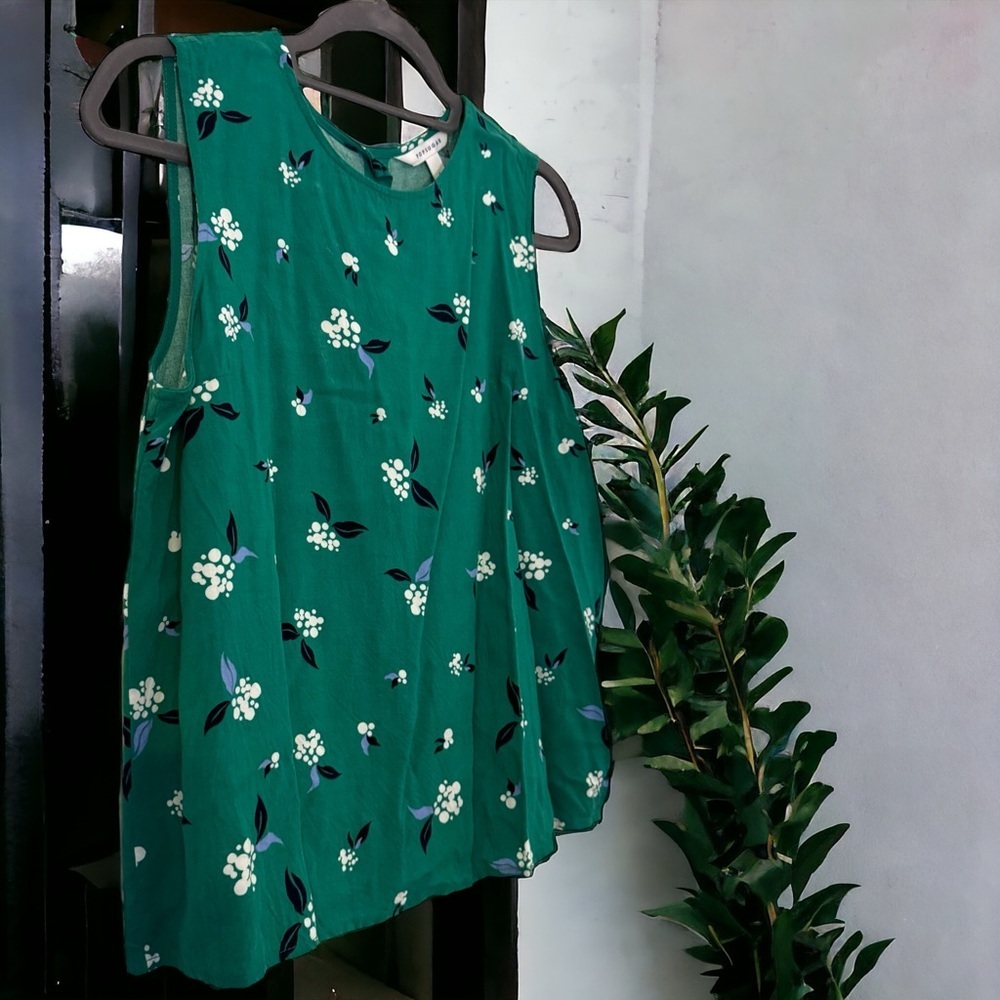 Popsugar Sleeveless Green Top - Ladies Large - Like New, Tank Top - Picture 6 of 9